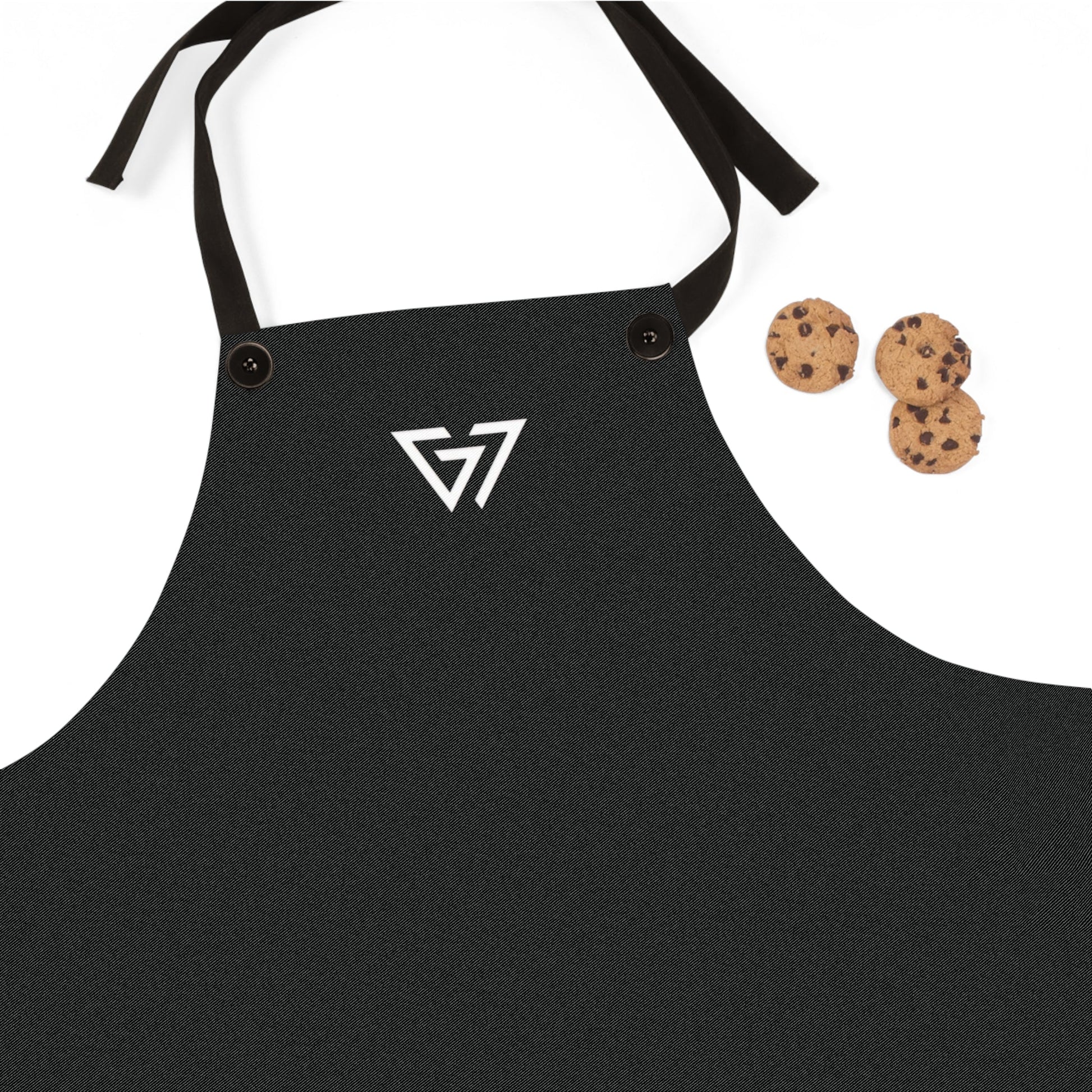 Minimalist White Apron with G7 Logo — Professional Kitchen Bib for Chefs & Home Cooks - G7store